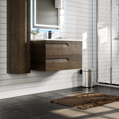 Eviva Joy Bath Vanity with Porcelain Top and Integrated Sink (24"-40")