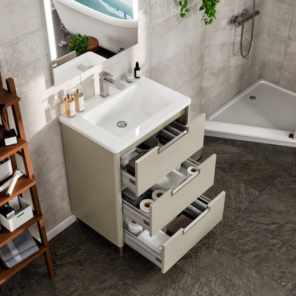 Eviva Marbella Bath Vanity with Acrylic Top and Integrated Sink (32"-40")
