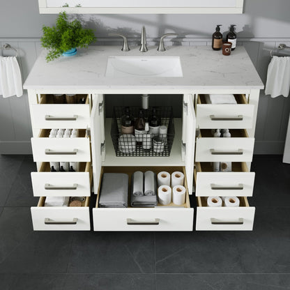 Eviva Aberdeen Bath Vanity with Counter Top and Undermount Porcelain Sink (24"-96")