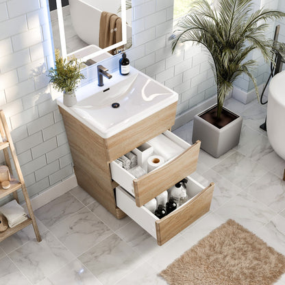 Eviva Victoria Bath Vanity with Acrylic Top and Integrated Sink (25"-32")