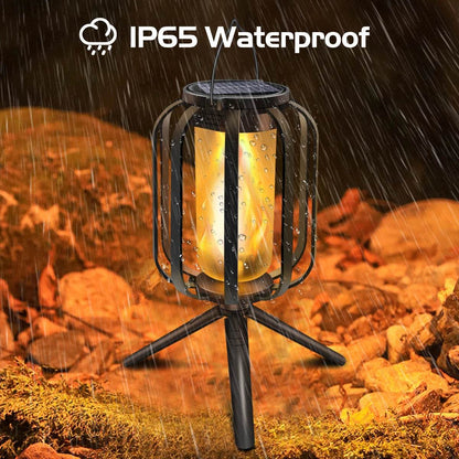 Flickering Firelight Lantern – Weatherproof & Wireless for Outdoors!