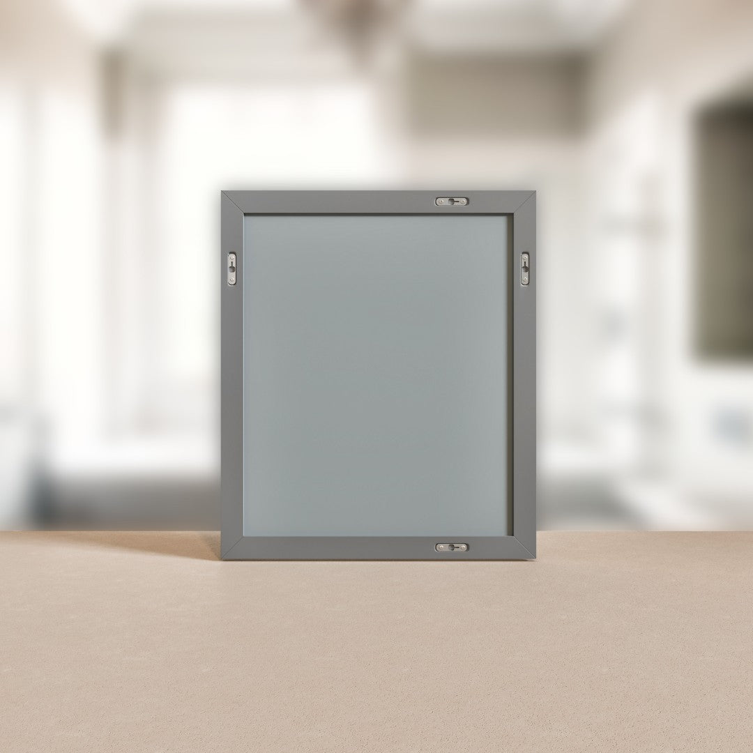 Eviva Acclaim 60" x 30" Rectangular Blue Wooden Framed Mirror
