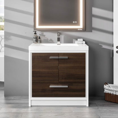 Eviva Grace Bath Vanity with Acrylic Top and Integrated Sink (24"-48")