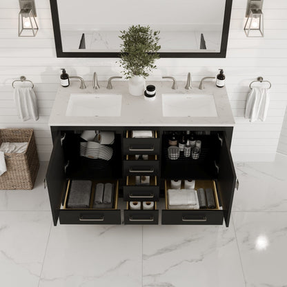 Eviva Aberdeen Bath Vanity with Counter Top and Undermount Porcelain Sink (24"-96")