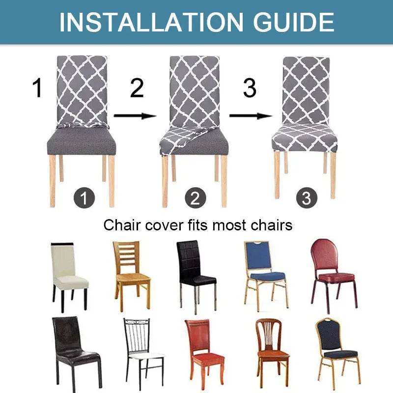 Resilient Chair Cover Washable Dining Chair Cover