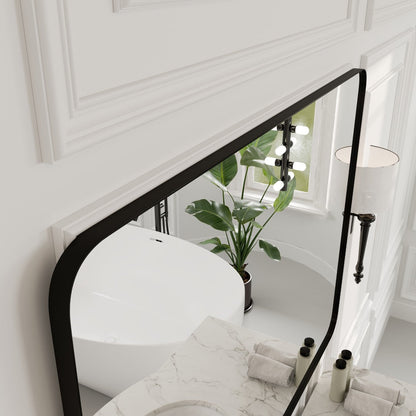 Eviva Harmony Black Metal Framed Mirror