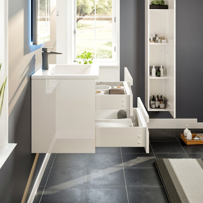 Eviva Joy Bath Vanity with Porcelain Top and Integrated Sink (24"-40")