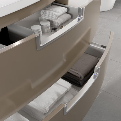 Eviva Lola Wall Mount Bath Vanity with Acrylic Top and Integrated Sink