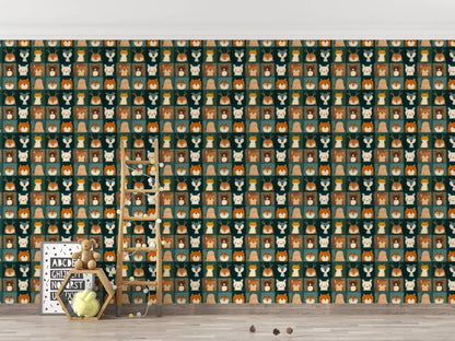 Whimsical Woodland Menagerie Wallpaper