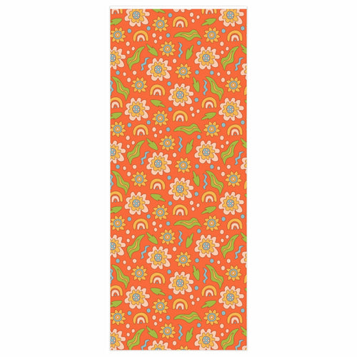 Retro Flower Wrapping Paper