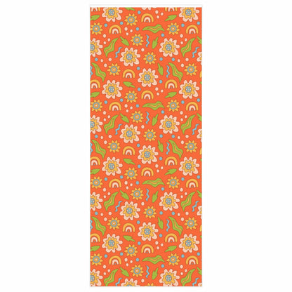 Retro Flower Wrapping Paper