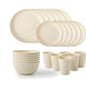 Yuhuphyllic 24Piece Durable Dinnerware Set for Camping  Dorms