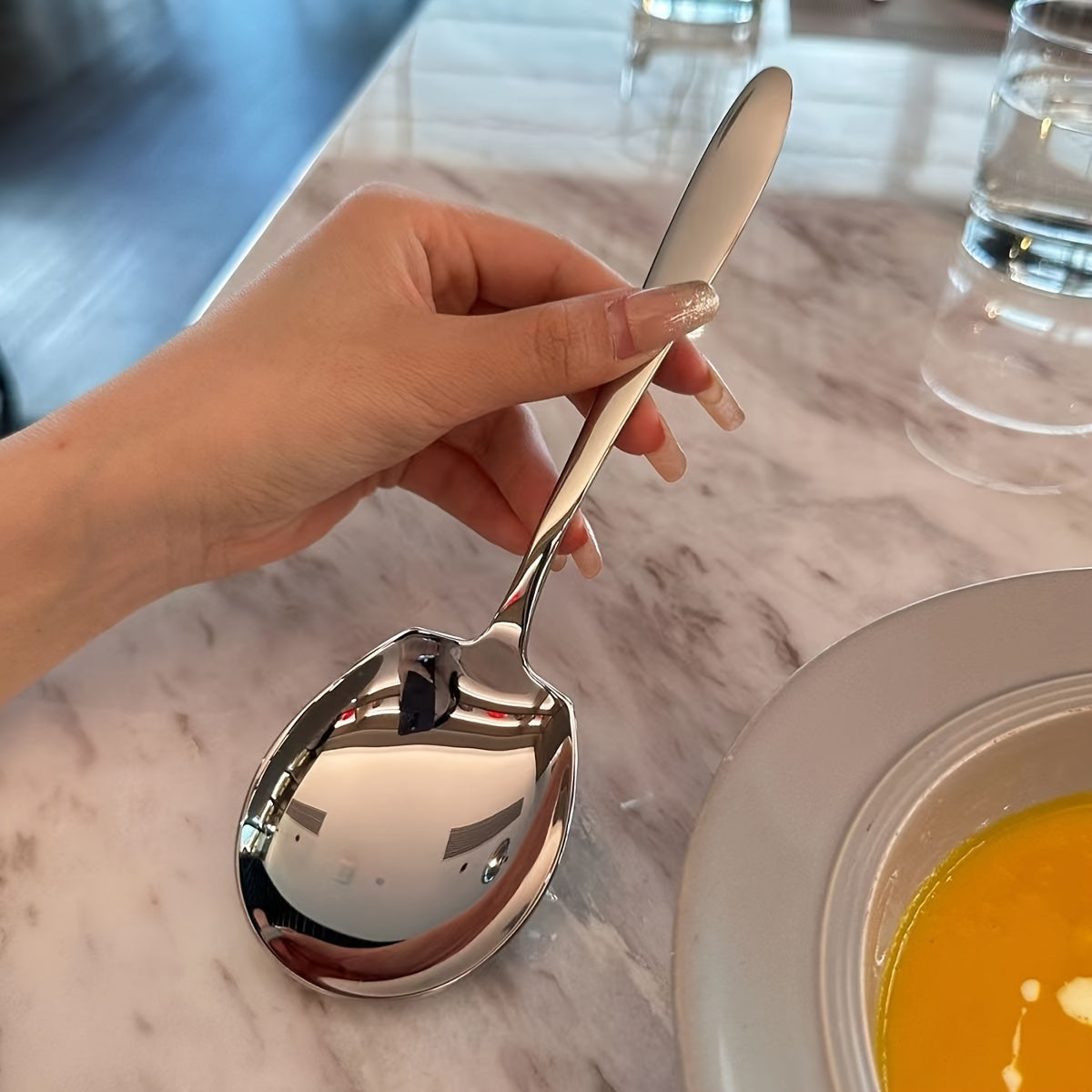 Multipurpose Stainless Steel Serving Spoon for Restaurants  Dorms