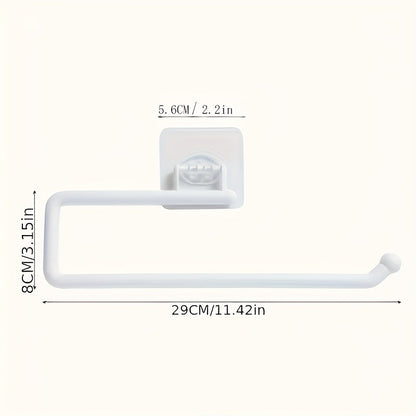 EasyInstall Punch-Free Wall Mount Paper Towel Holder - Plastic Roll