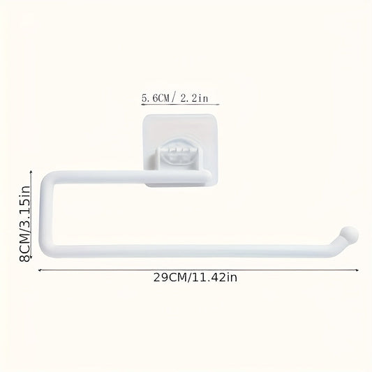 EasyInstall Punch-Free Wall Mount Paper Towel Holder - Plastic Roll