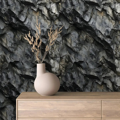 Midnight Obsidian Shard Mural