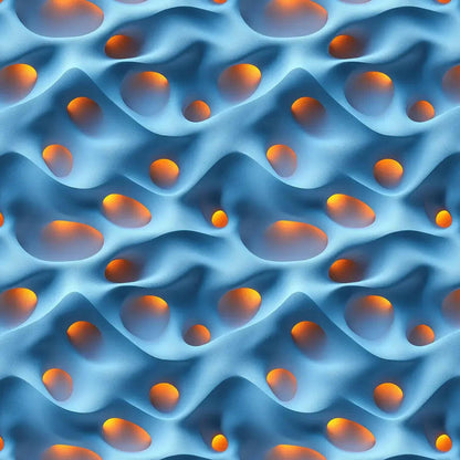 Celestial Glow on Woven Waves