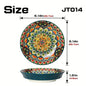 Bohemian Ceramic 8Inch Dinner Plates  Microwave Safe