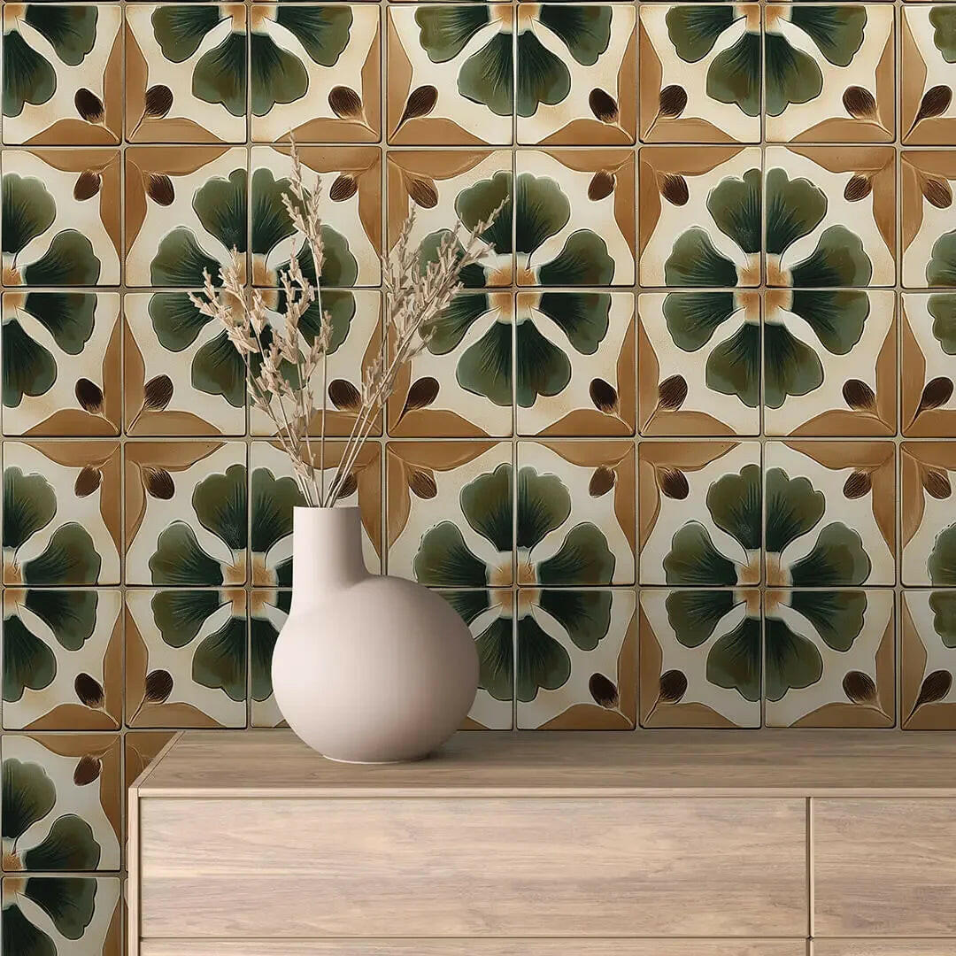 Gilded Ginkgo Garden Tiles