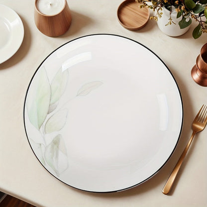 Chic Floral Ceramic Plate  Durable Elegant AllSeason Dinnerware