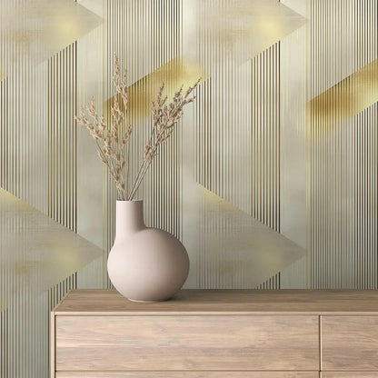 Gilded Lines Deco Wallpaper