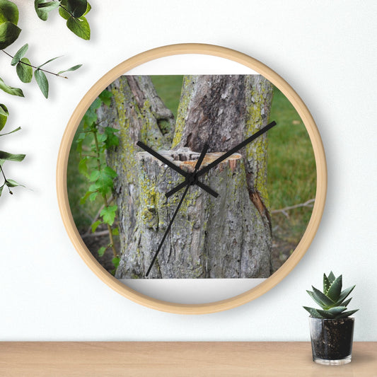 Tree Stump Wall clock