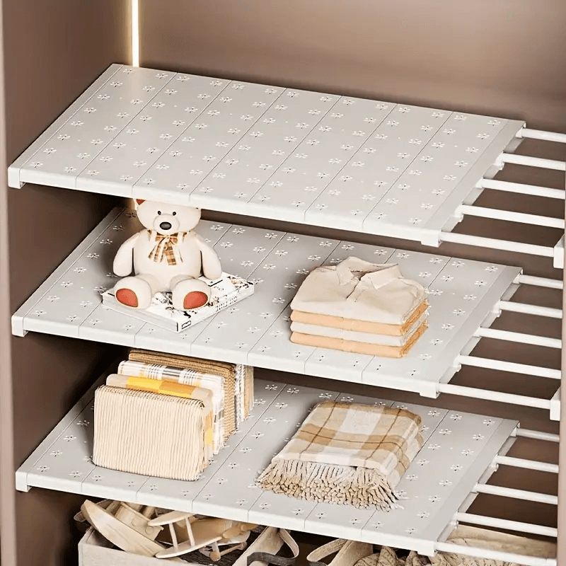Space-Saving Shelf Rack – Double Your Closet Space in Seconds!