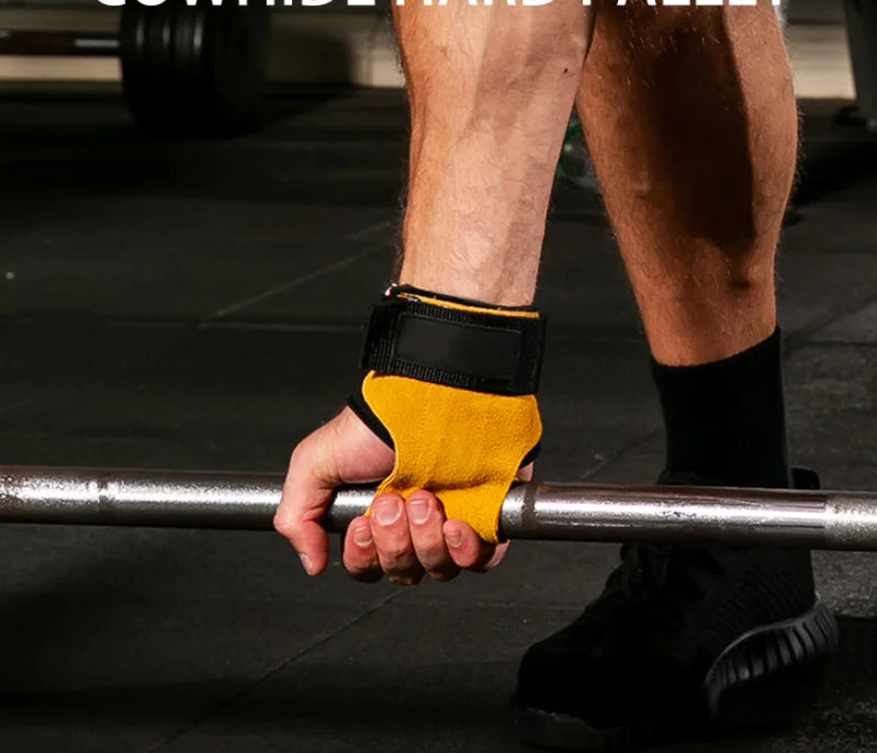 Leather Pull-Up Assist Straps for Gym Use