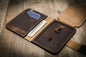 Badge Vertical Wallet - Walnut