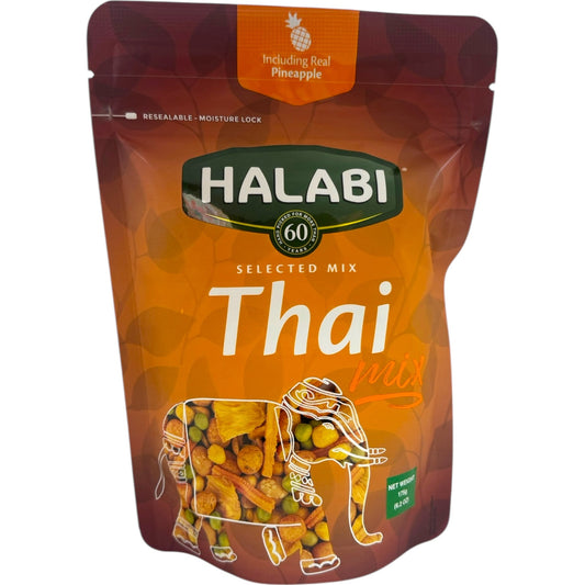 Halabi Thai Snack Mix - 5 Oz Bag of Delicious Asian Snack Variety for Crunchy Flavor Adventures