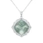 Luxury Sweater Chain Femininity S925 Silver Set Large Natural Green