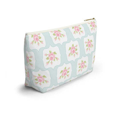 Customizable: Chic Floral Accessory Pouch, Makeup Bag, Cosmetic Case, Toiletries Organizer, Gift for Her