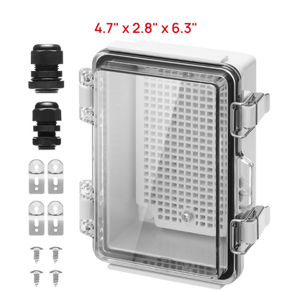 Outdoor Electrical Waterproof Junction Box, Transparent Cover
