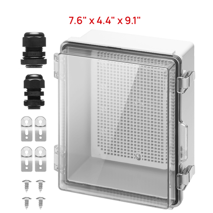 Outdoor Electrical Waterproof Junction Box, Transparent Cover
