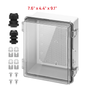 Outdoor Electrical Waterproof Junction Box, Transparent Cover