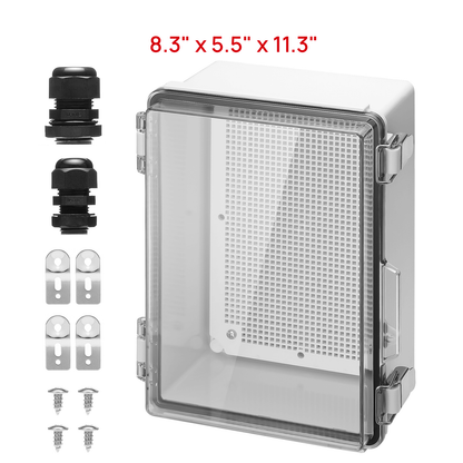 Outdoor Electrical Waterproof Junction Box, Transparent Cover