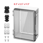 Outdoor Electrical Waterproof Junction Box, Transparent Cover