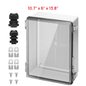 Outdoor Electrical Waterproof Junction Box, Transparent Cover
