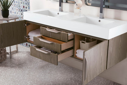 Columbia 59" Double Wall Mount Vanity Cabinet