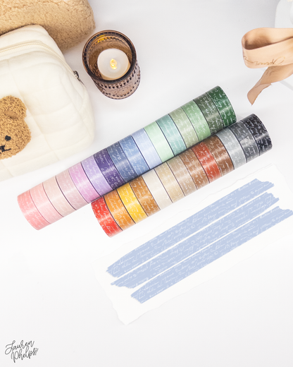 Ribbon French Text 15mm washi