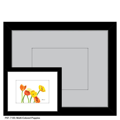 Multi-Colored Poppies, Print (#7100A)