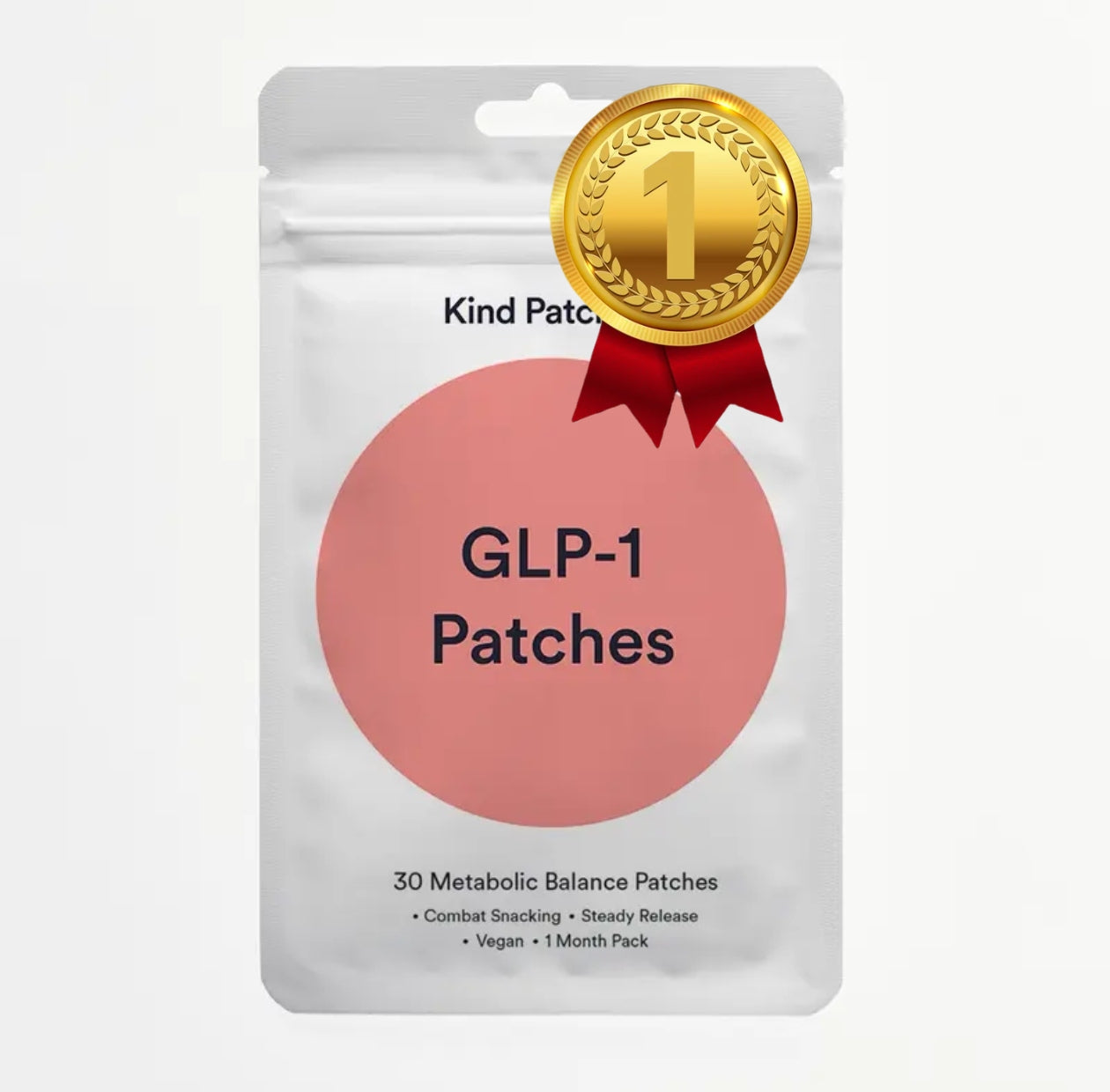 Kind Patches GLP-1 Patches with L Glutamine, Berberine, Chromium, Pomegranate and Cinnamon - 30 Count