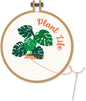 Plant Life Crosstitch Kit | Embroidery Crafts Tool Set