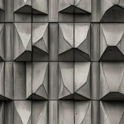 Sculpted Concrete Monolith Mural