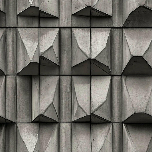 Sculpted Concrete Monolith Mural