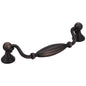 128 mm Center-to-Center Brushed Oil Rubbed Bronze Glenmore Cabinet Drop Pull