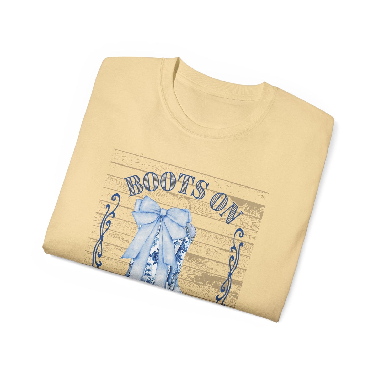 Western Song Cowboy Women's T-Shirt, Boots Graphic T-Shirt, Rural Lifestyle Top, Country Music Concert Apparel, Vintage Ranch Style Shirt
