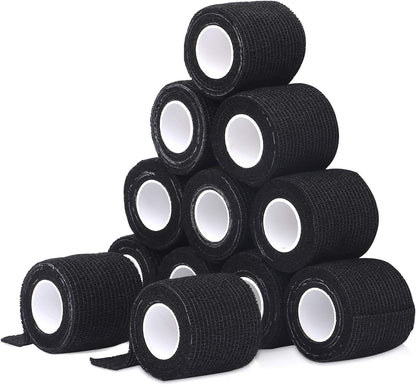 Self Adherent Cohesive Bandages Wrap 2" x 5 Yards, 12 Rolls