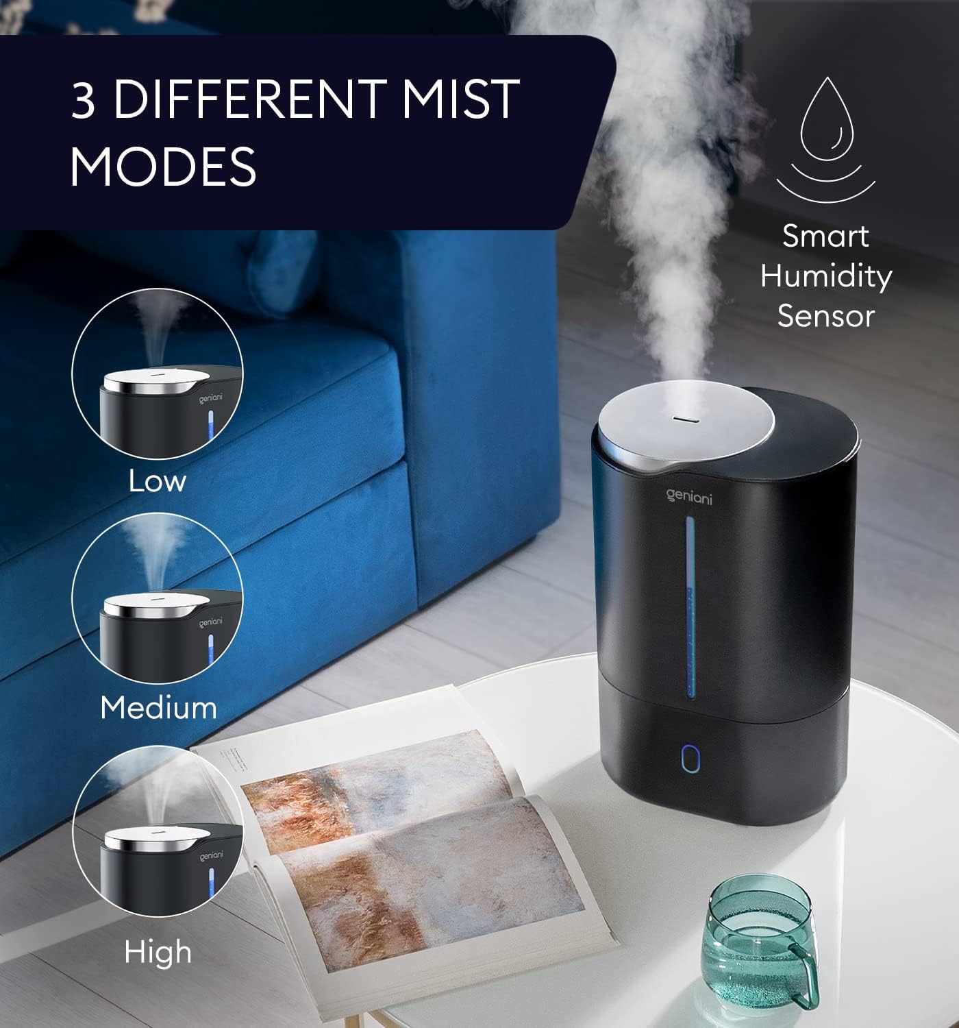 Huron Humidifier 6L Black
