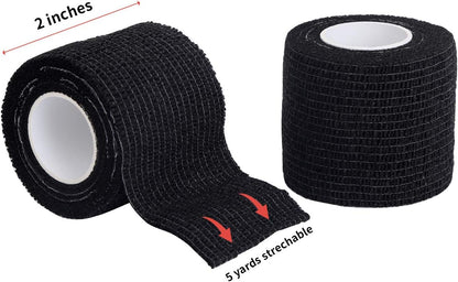 Self Adherent Cohesive Bandages Wrap 2" x 5 Yards, 12 Rolls